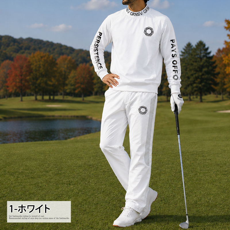 ゴルフウェア メンズ 上下セットアップ GIORNO SEVEN ジョルノセブン スニードジャック プルオーバー ブルゾン ジャケット ゴルフパンツ 秋冬 春夏 | ブランド登録なし | 01