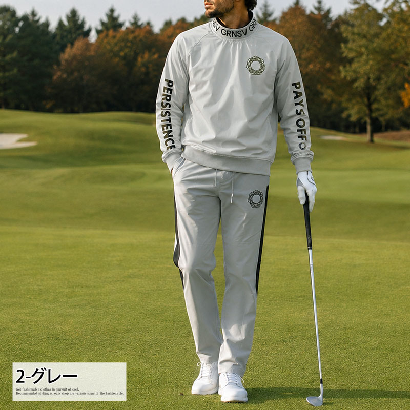 ゴルフウェア メンズ 上下セットアップ GIORNO SEVEN ジョルノセブン スニードジャック プルオーバー ブルゾン ジャケット ゴルフパンツ 秋冬 春夏 | ブランド登録なし | 02