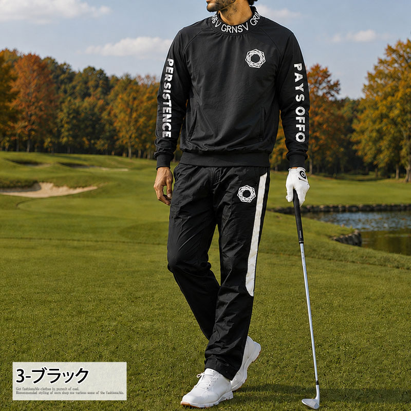 ゴルフウェア メンズ 上下セットアップ GIORNO SEVEN ジョルノセブン スニードジャック プルオーバー ブルゾン ジャケット ゴルフパンツ 秋冬 春夏 | ブランド登録なし | 03