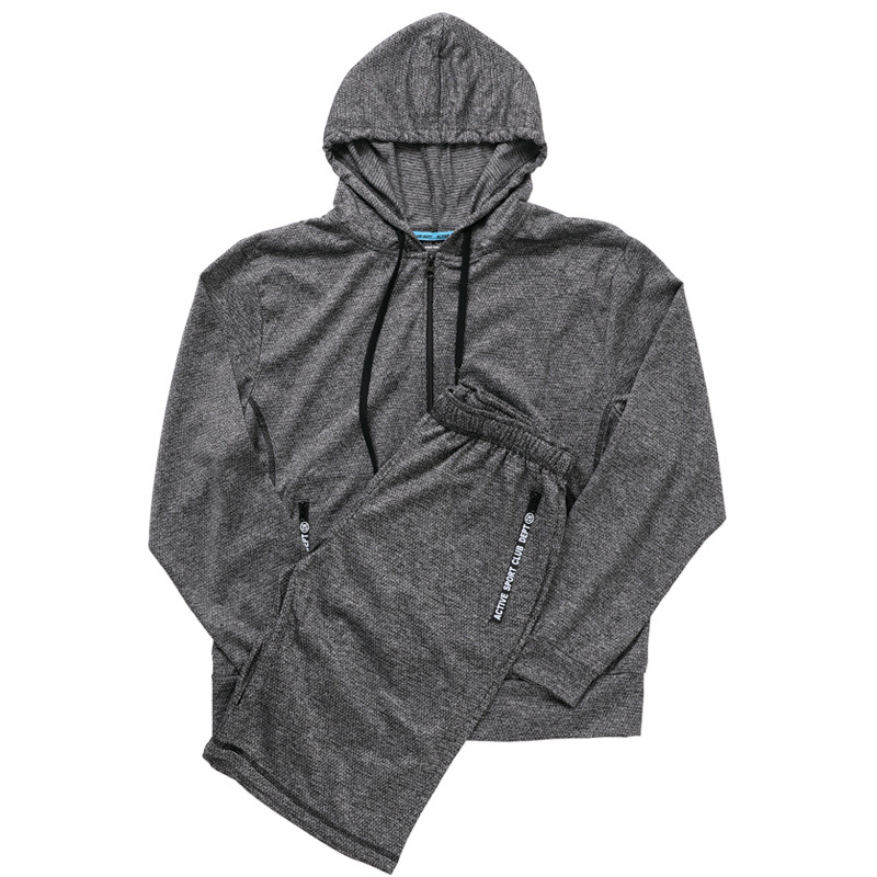 セットアップ メンズ 上下セット 吸汗速乾ドライメッシュ ジャージ ストレッチ ラッシュガード ジップアップパーカー ハーフパンツ スポーツウェア 部屋着 | ブランド登録なし | 03