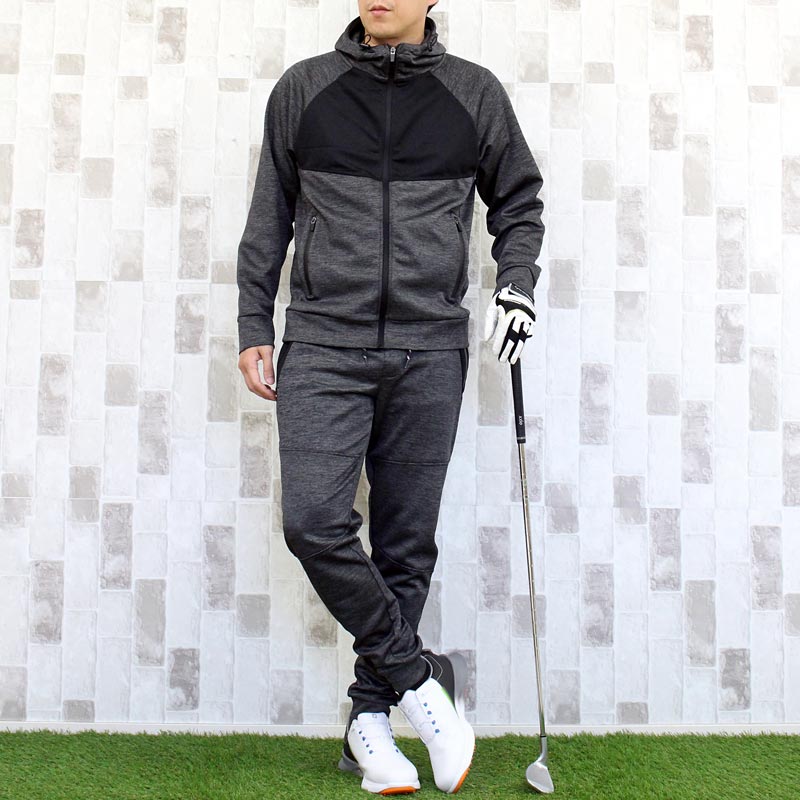 ゴルフウェア セットアップ メンズ 上下セット ジャージ ゴルフパンツ ジップアップ スタンドジャケット イージーパンツ ブルゾンストレッチ スポーツ | ブランド登録なし | 02
