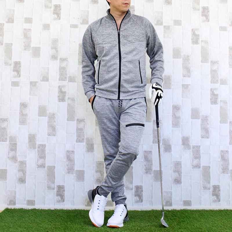 ゴルフウェア セットアップ メンズ 上下セット ジャージ ゴルフパンツ ジップアップ スタンドジャケット イージーパンツ ブルゾンストレッチ スポーツ | ブランド登録なし | 04