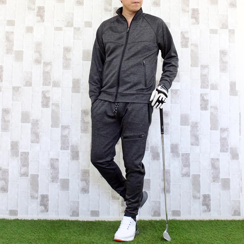ゴルフウェア セットアップ メンズ 上下セット ジャージ ゴルフパンツ ジップアップ スタンドジャケット イージーパンツ ブルゾンストレッチ スポーツ | ブランド登録なし | 05