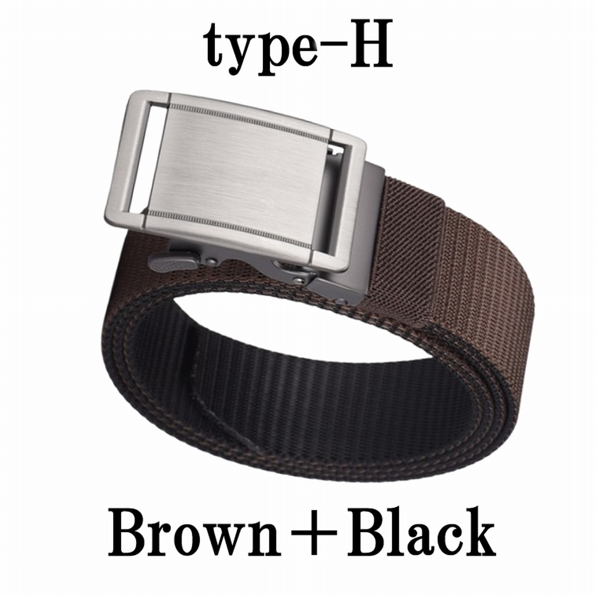 ベルト ゴルフ オートロック メンズ 穴なし 無段階 ナイロン リバーシブル 大きい 両面 裏表 ブラック スポーツ おしゃれ バックル 人気 黒 爆買 | ブランド登録なし | 09