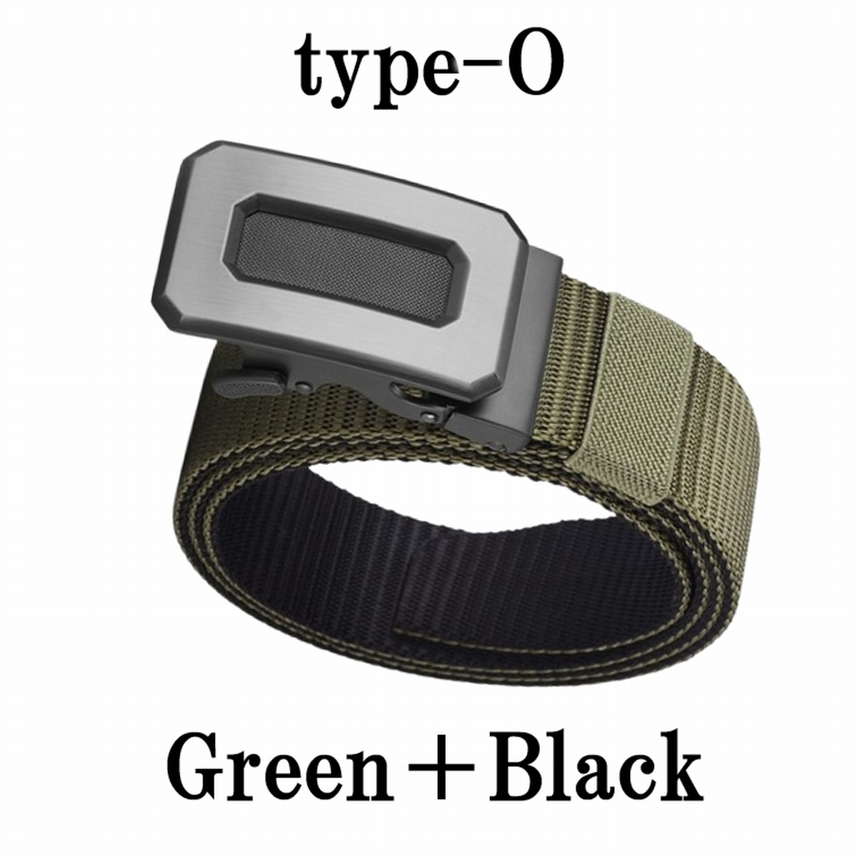 ベルト ゴルフ オートロック メンズ 穴なし 無段階 ナイロン リバーシブル 大きい 両面 裏表 ブラック スポーツ おしゃれ バックル 人気 黒 爆買 | ブランド登録なし | 18