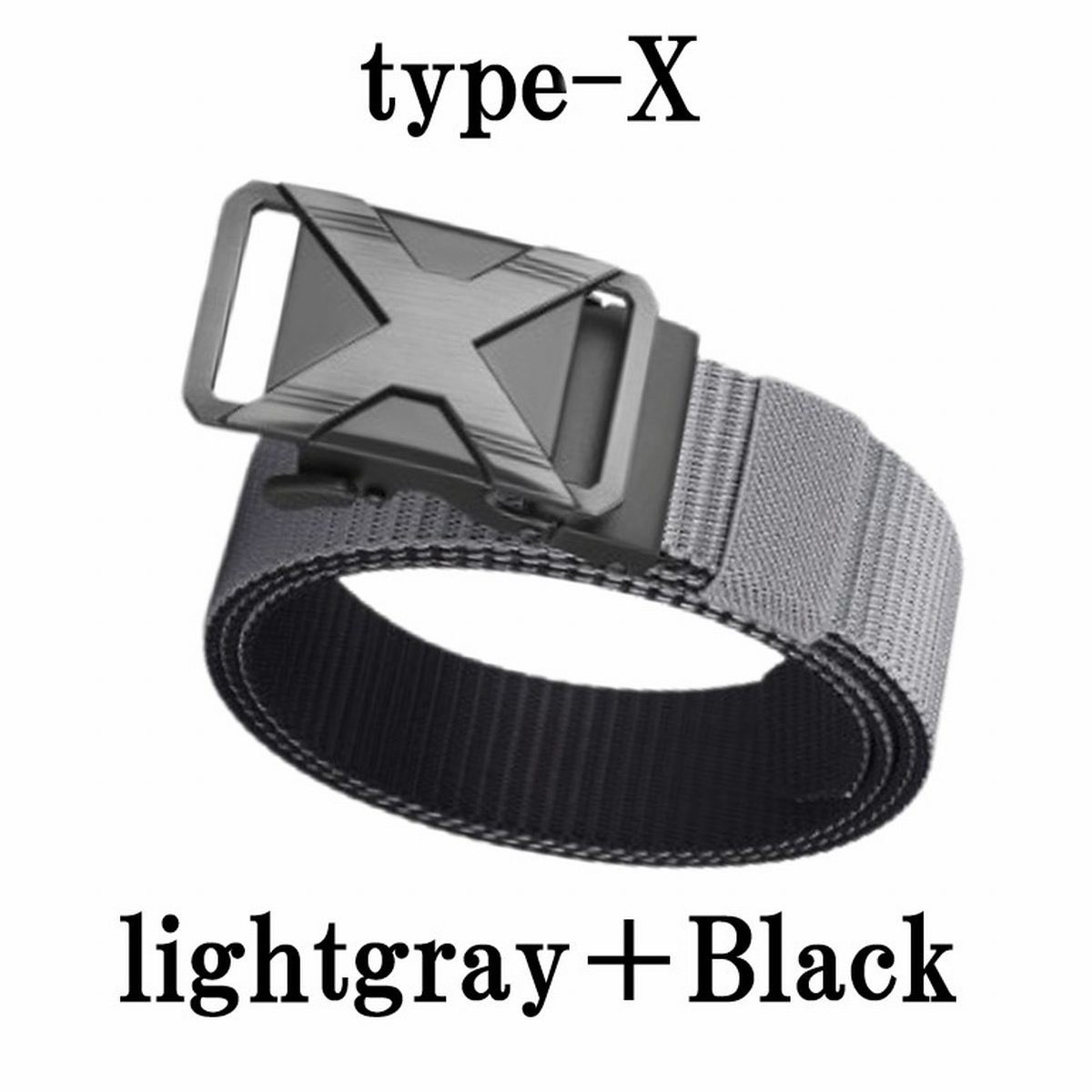 ベルト ゴルフ オートロック メンズ 穴なし 無段階 ナイロン リバーシブル 大きい 両面 裏表 ブラック スポーツ おしゃれ バックル 人気 黒 爆買 | ブランド登録なし | 05