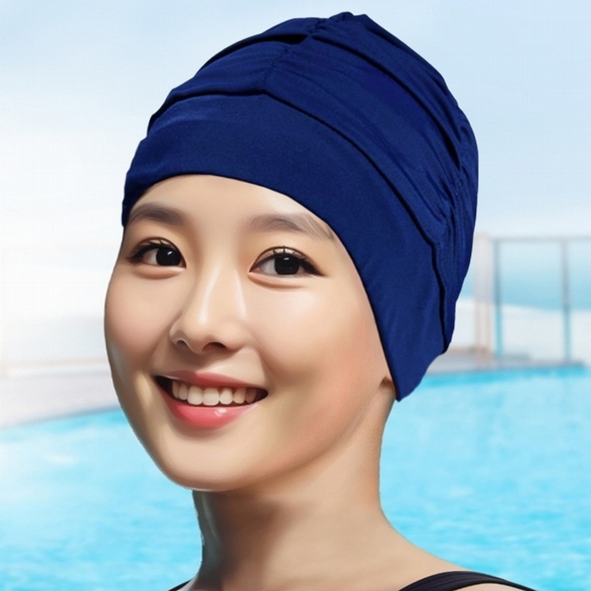 水泳 帽子 スイムキャップ 水泳帽 レディース 長い髪 深め ゆったり 大きめ 水泳キャップ ロングヘア スイミングキャップ