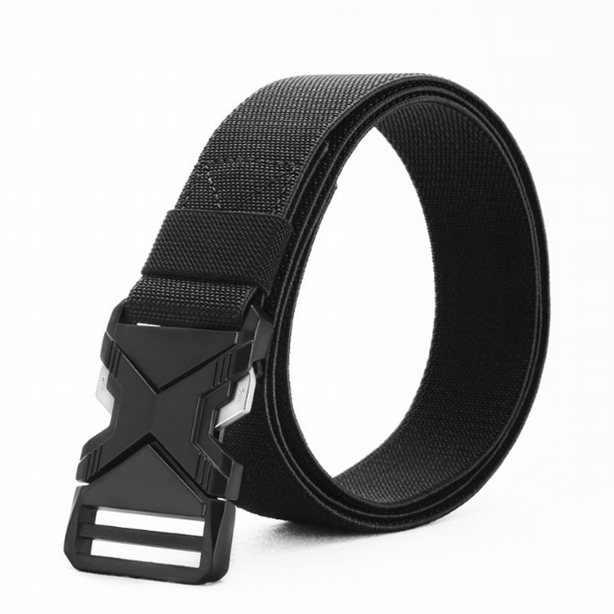 ベルト 穴なし タクティカルベルト ゴムベルト メンズ  ストレッチ 伸びる 作業着 ゴルフ 伸縮ベルト フリーサイズ サバゲー 無段階 ナイロン 爆買 | ブランド登録なし | 01