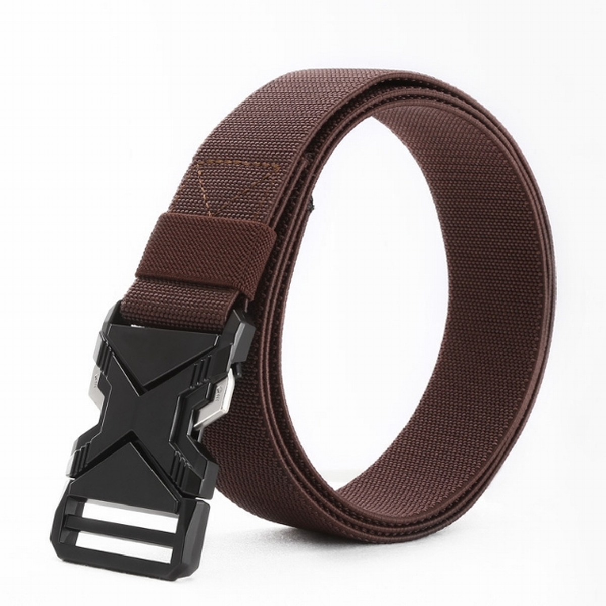 ベルト 穴なし タクティカルベルト ゴムベルト メンズ  ストレッチ 伸びる 作業着 ゴルフ 伸縮ベルト フリーサイズ サバゲー 無段階 ナイロン 爆買 | ブランド登録なし | 04