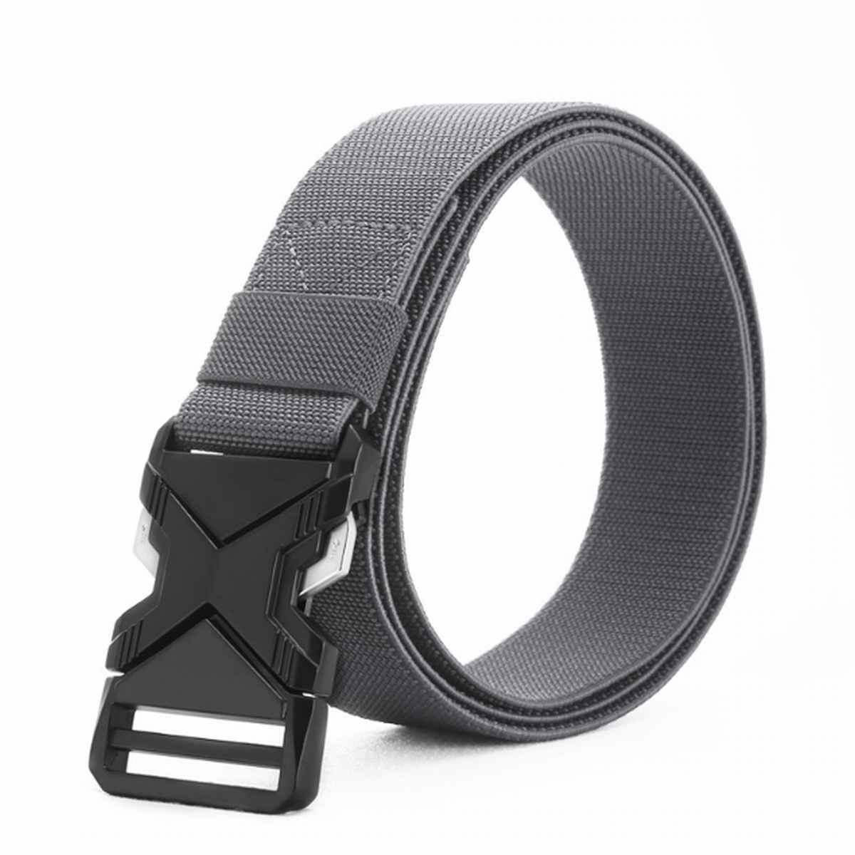 ベルト 穴なし タクティカルベルト ゴムベルト メンズ  ストレッチ 伸びる 作業着 ゴルフ 伸縮ベルト フリーサイズ サバゲー 無段階 ナイロン 爆買 | ブランド登録なし | 03