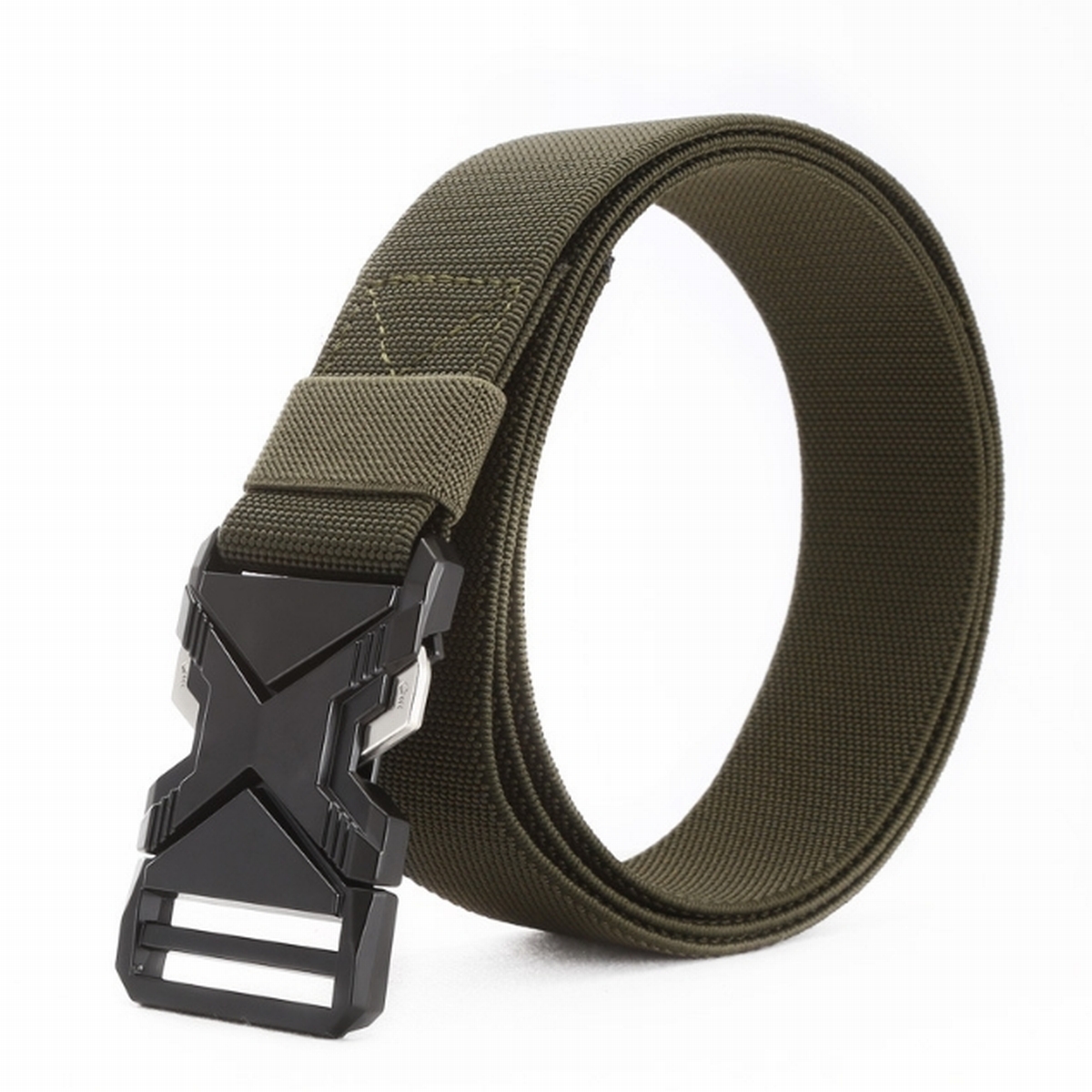ベルト 穴なし タクティカルベルト ゴムベルト メンズ  ストレッチ 伸びる 作業着 ゴルフ 伸縮ベルト フリーサイズ サバゲー 無段階 ナイロン 爆買 | ブランド登録なし | 05