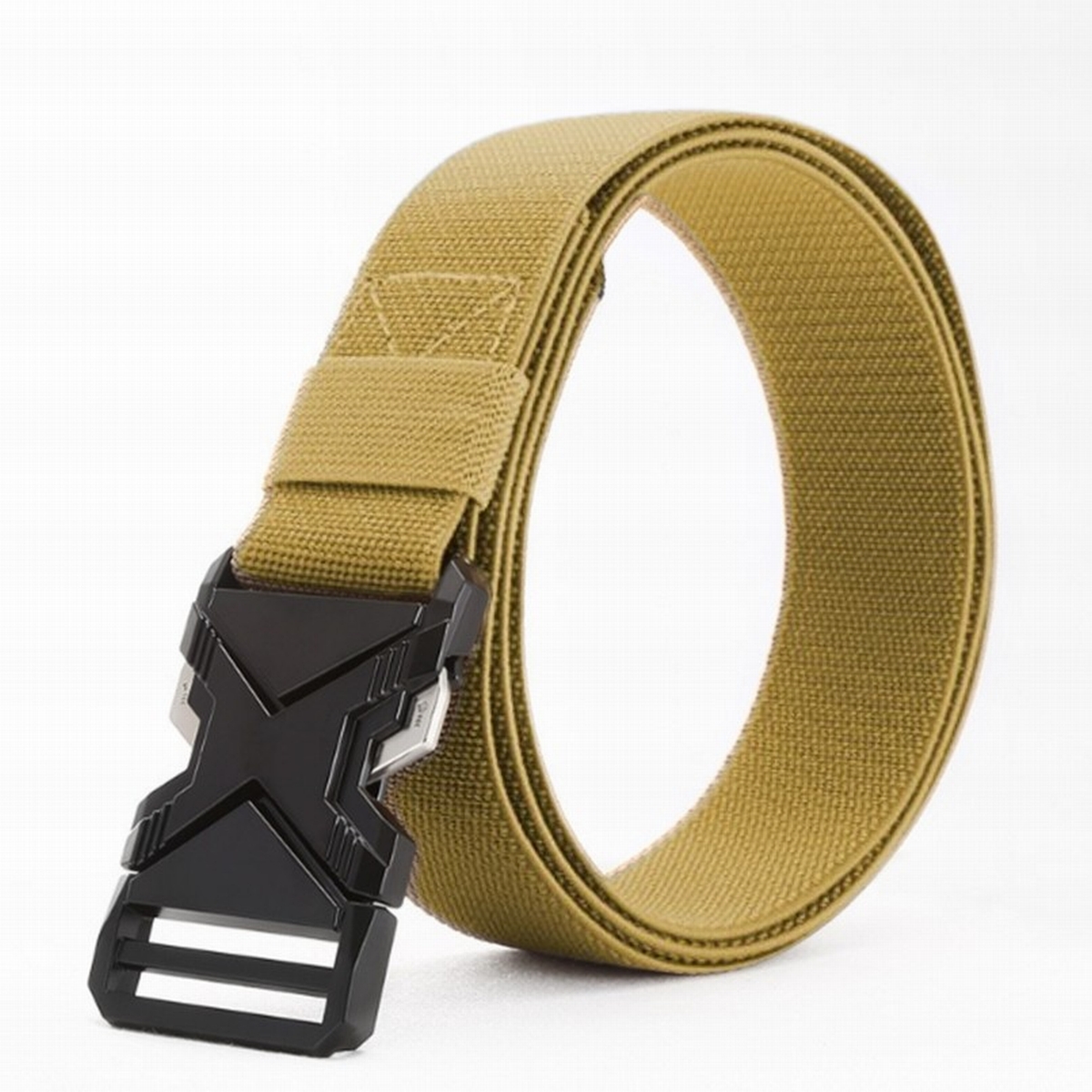 ベルト 穴なし タクティカルベルト ゴムベルト メンズ  ストレッチ 伸びる 作業着 ゴルフ 伸縮ベルト フリーサイズ サバゲー 無段階 ナイロン 爆買 | ブランド登録なし | 06