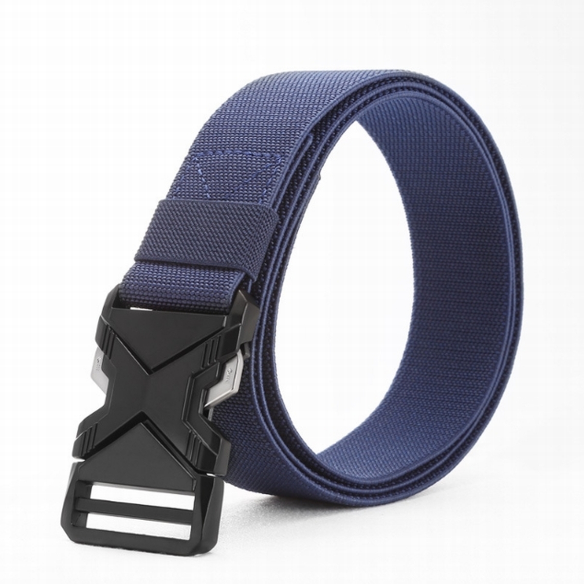 ベルト 穴なし タクティカルベルト ゴムベルト メンズ  ストレッチ 伸びる 作業着 ゴルフ 伸縮ベルト フリーサイズ サバゲー 無段階 ナイロン 爆買 | ブランド登録なし | 02