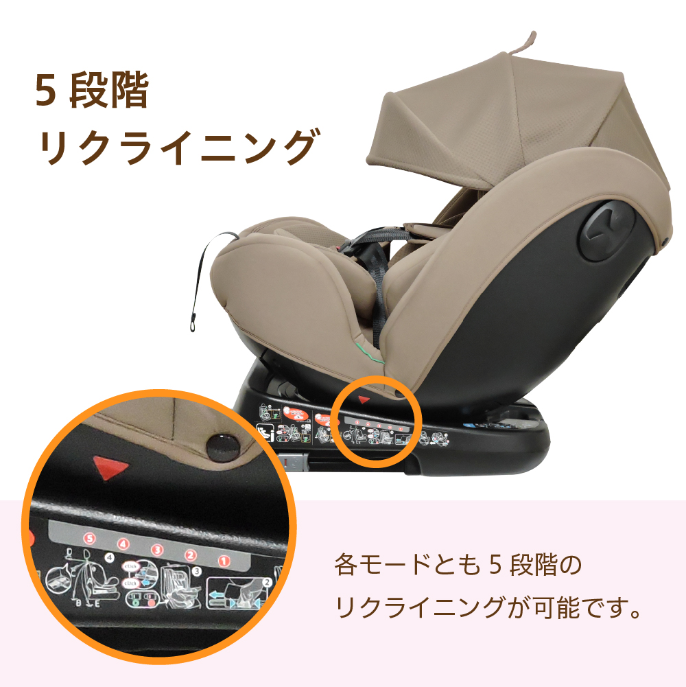 LEAMAN 回転式 新生児から12歳 ビットターンR129 ISOFIX