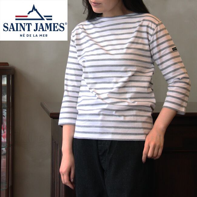 SAINT JAMES（セントジェームス） MORLAIX モーレ 薄手 7分袖 ボーダー