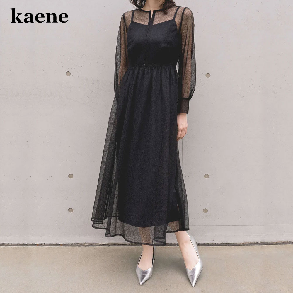 kaene(カエン) 花園 ドレス チュール ワンピース レディース kaene(カエン) 花園 ドレス チュール ワンピース レディース