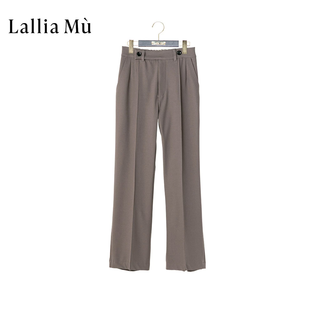 SALE 50%OFF ) Lallia Mu ラリアムー フレアパンツ センター ピンタック フレア パンツ ロング レディース 秋冬 オフィス  通勤 フォーマル きれいめ 2213632 : lalliamu-2213632 : Primary プライマリー - 通販 -  Yahoo!ショッピング