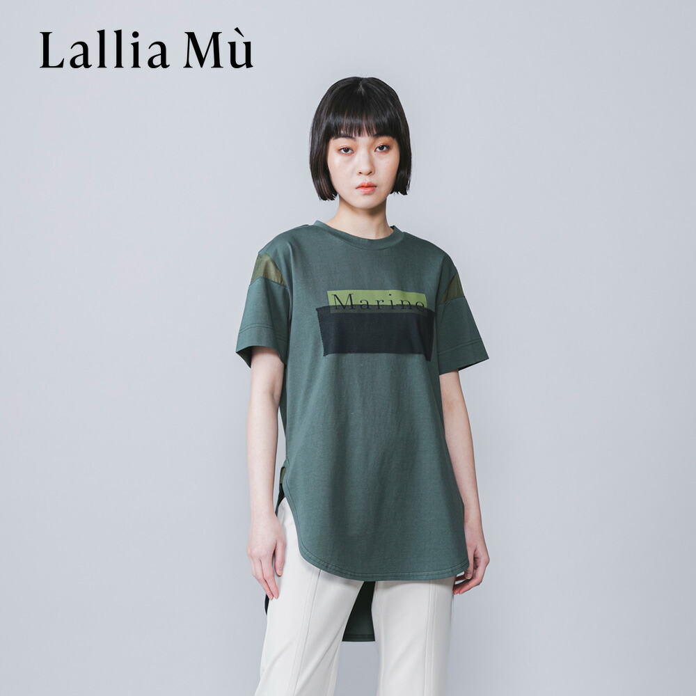 Lallia Mu ラリアムー Tシャツ ロゴTシャツ カットソー レディース