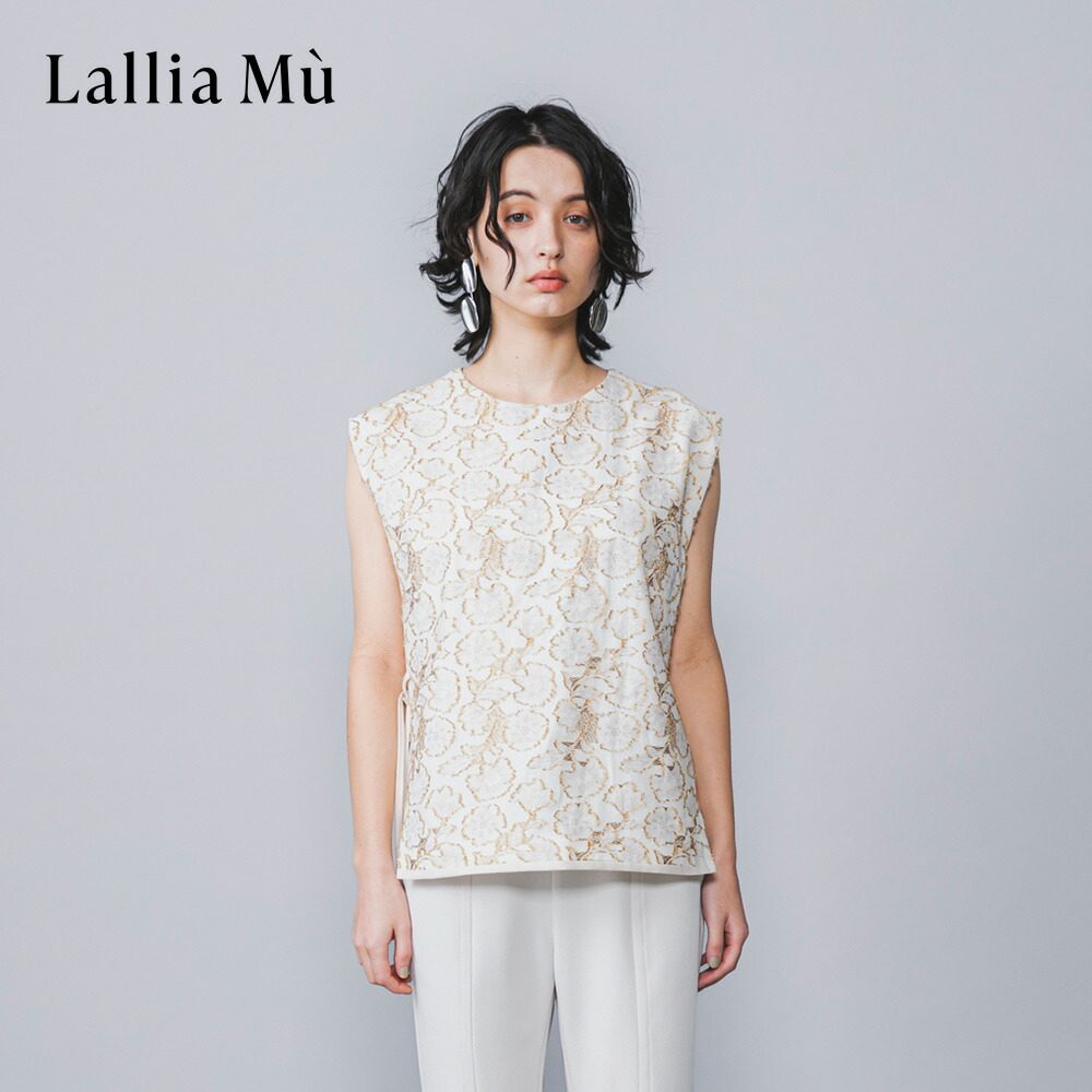 SALE 30%OFF ) Lallia Mu ラリアムー ブラウス カットソー T