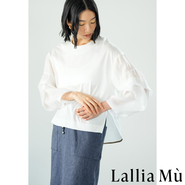 トップス 808 バックプリーツデザインシャツ【Lallia Mu】|ネミカ | レリアン公式
