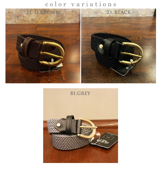 PITTI PELLE ピッティ・ペッレ 15㎜ レザーメッシュ ベルト 黒 PITTI PELLE ピッティ・ペッレ 15㎜ レザーメッシュ ベルト 黒の通販は