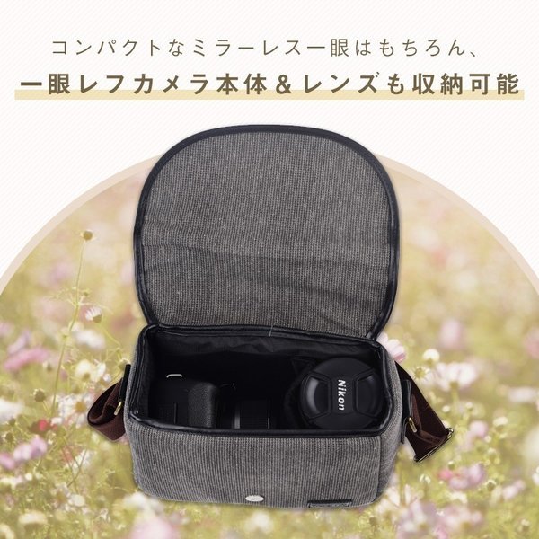 カメラバッグ 一眼レフ ショルダー 女子 おしゃれ かわいい ミラーレス一眼 カメラカバン レンズ収納 送料無料 人気が高い