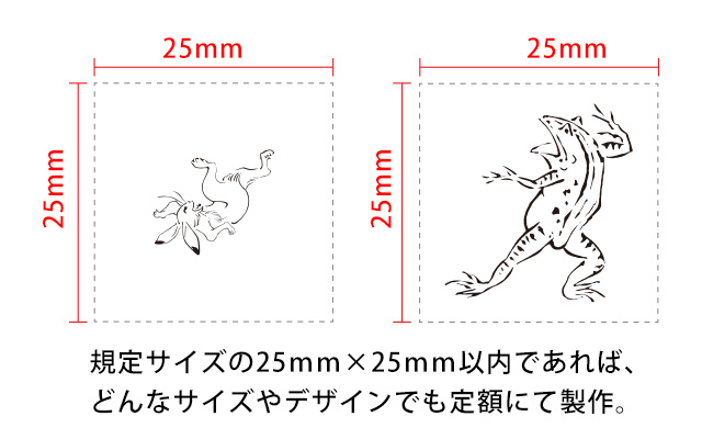 打刻印のサイズ