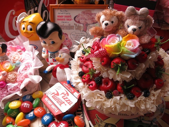 ディズニー ミッキー ミニー入り 花