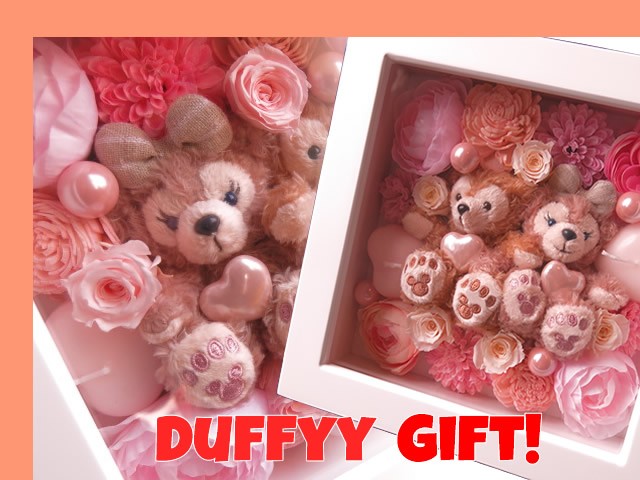 最新人気 結婚祝い ディズニー ダッフィー 花 プレゼント 額 壁掛け ガラスケース入り プリザーブドフラワー入りギフト 最高の Www Thedailyspud Com