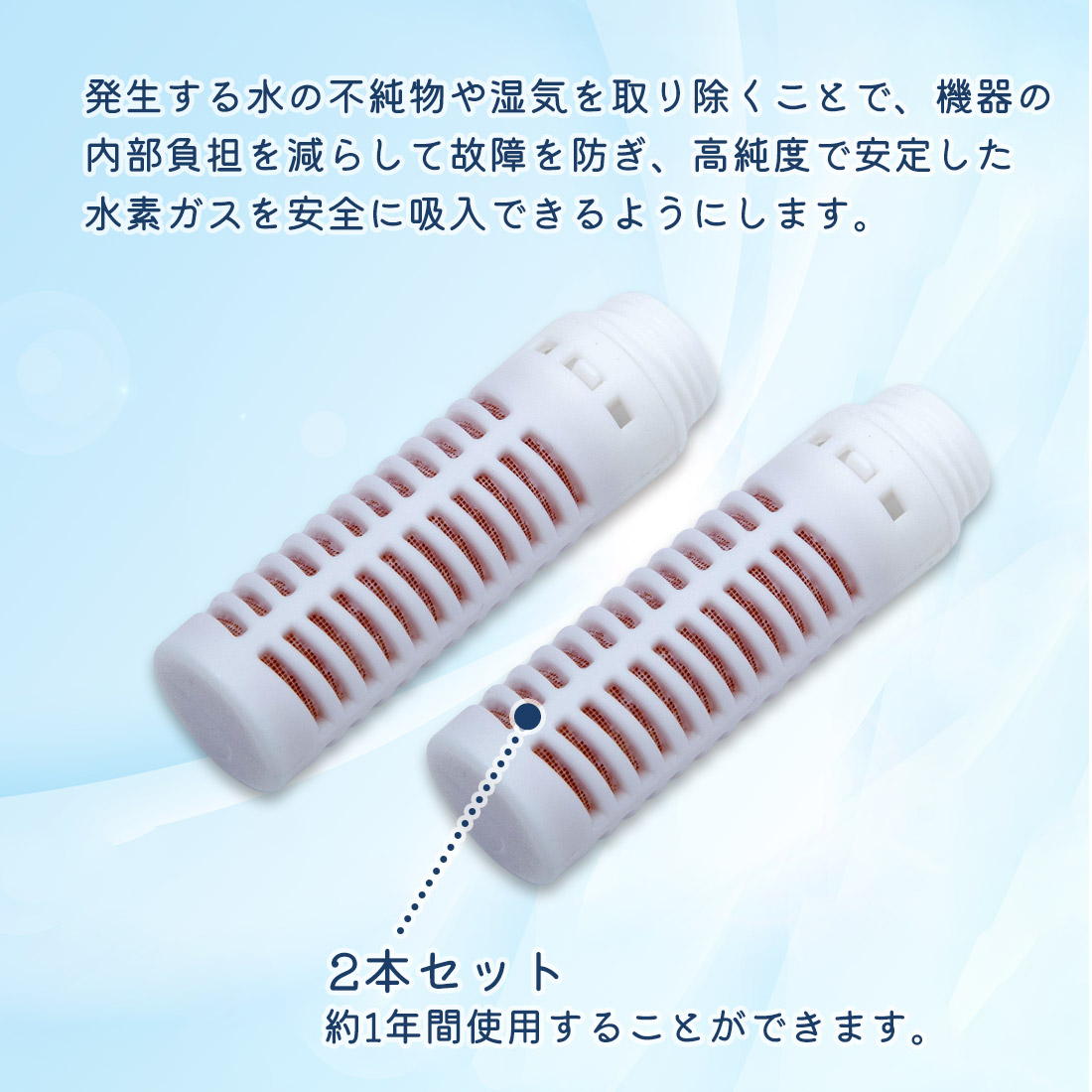交換用フィルターカートリッジ 2本セット BellWelle 150ml専用 水素