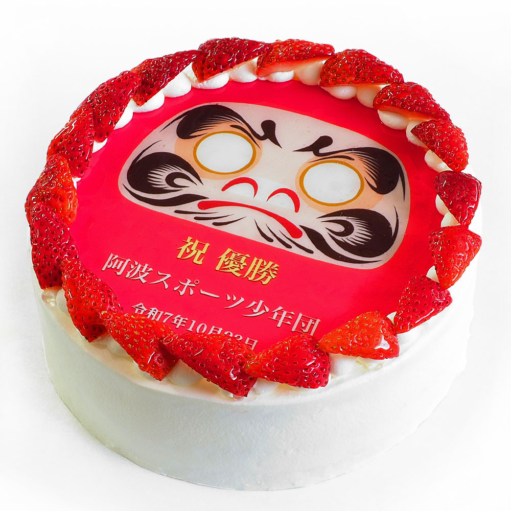 いちごのだるまケーキ