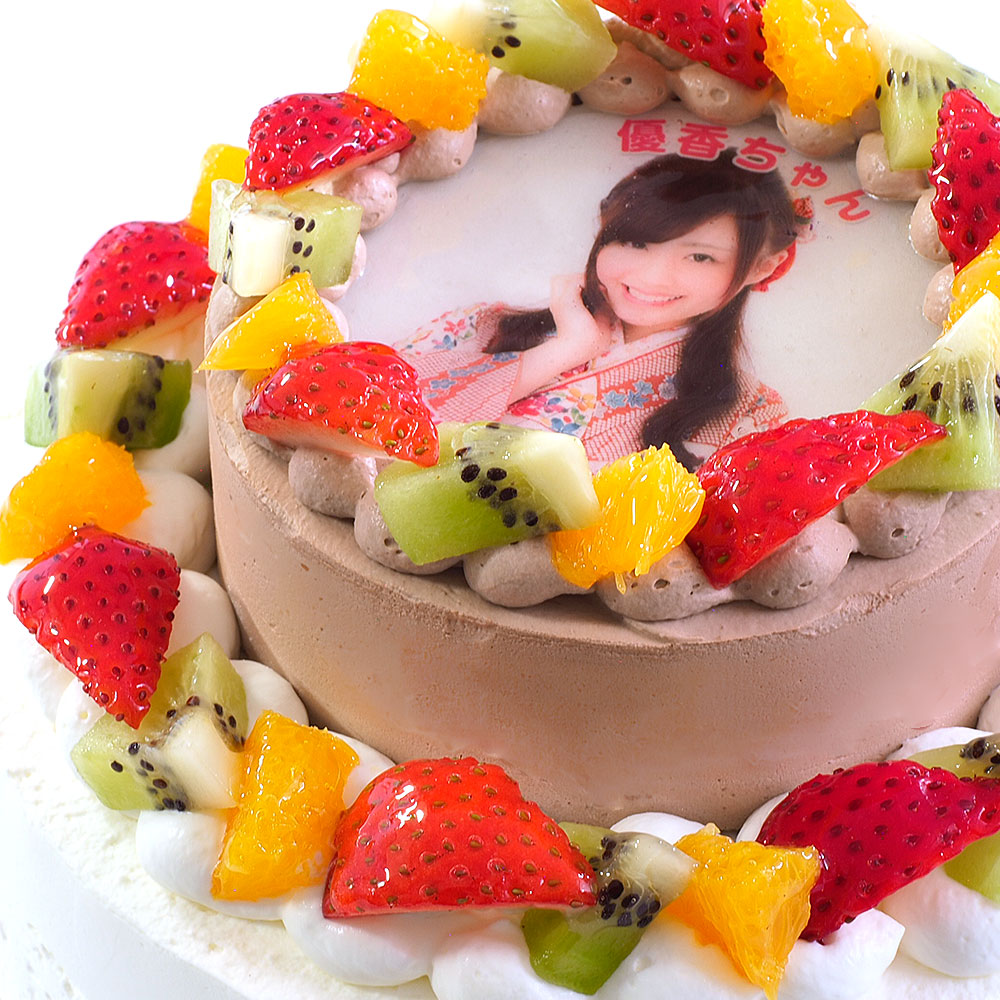 写真ケーキ ダブルタワーケーキ ミニ