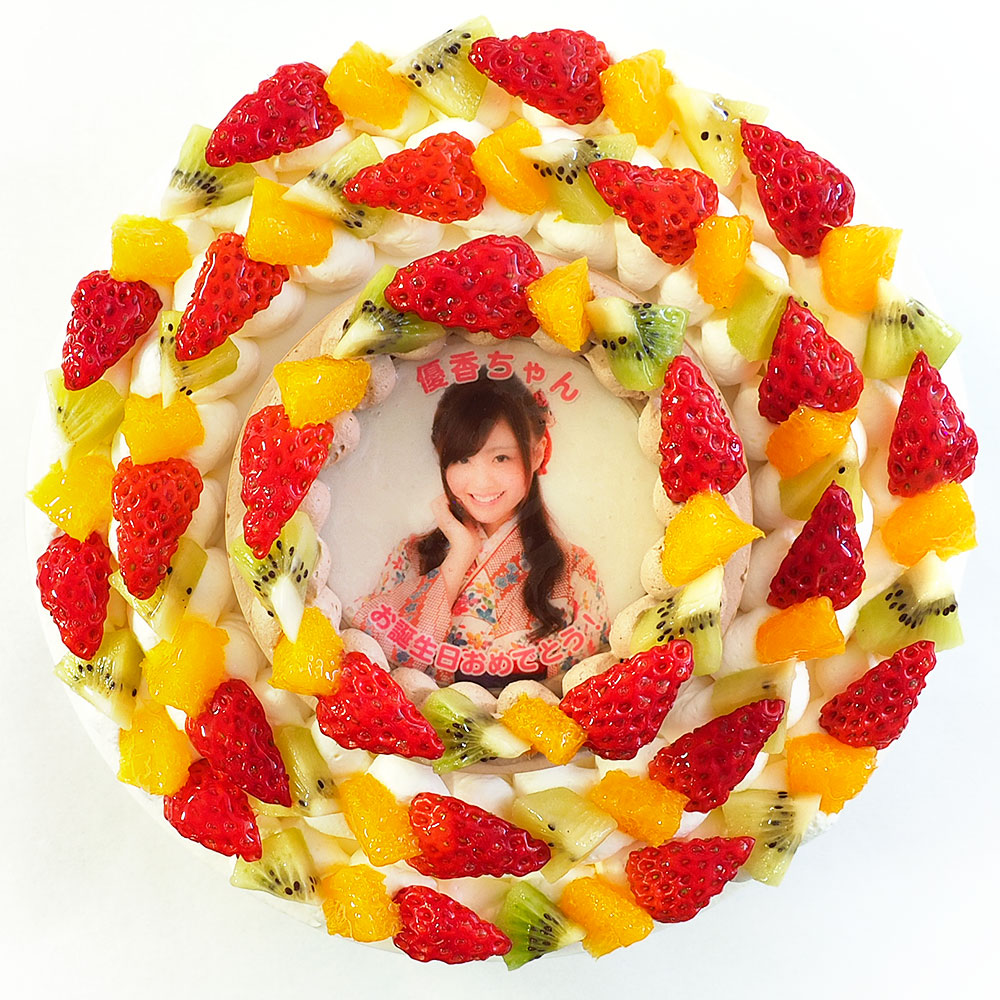 写真ケーキ ダブルタワーショートケーキ