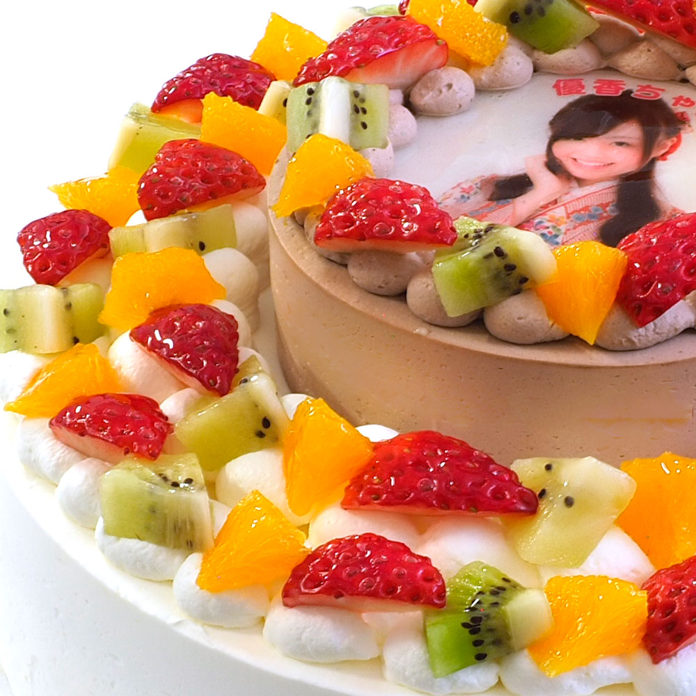 写真ケーキ ダブルタワーショートケーキ