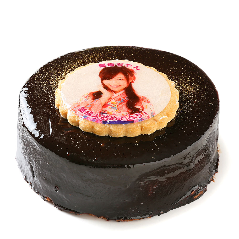 写真ケーキ ザッハトルテ チョコレートケーキ 4号 フォトケーキ イラスト プリント Sachertorte 4 P Cake Express 通販 Yahoo ショッピング