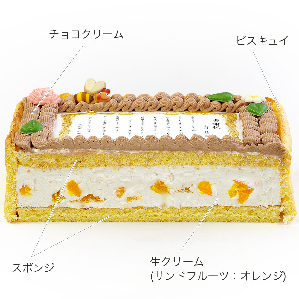 表彰状ケーキ オリジナルメッセージ生クリーム 22×14cm バースデーケーキ 誕生日ケーキ｜lecadeaukotobuki｜08