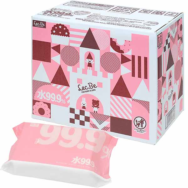 手口拭き 純水99.9% 80枚×15個 日本製 出産祝い ネット限定 ウェットティッシュ レック レックダイレクト lec | LEC