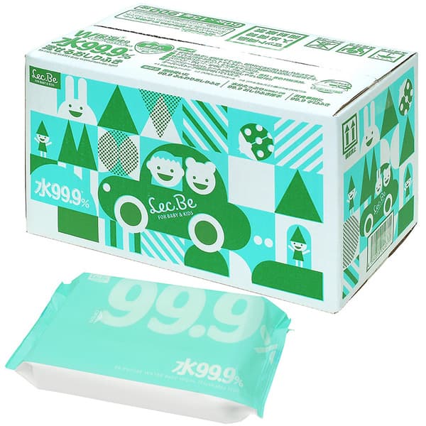 流せるおしりふき 純水99.9% 60枚×15個 日本製 出産祝い ネット限定 レック レックダイレクト lec | LEC
