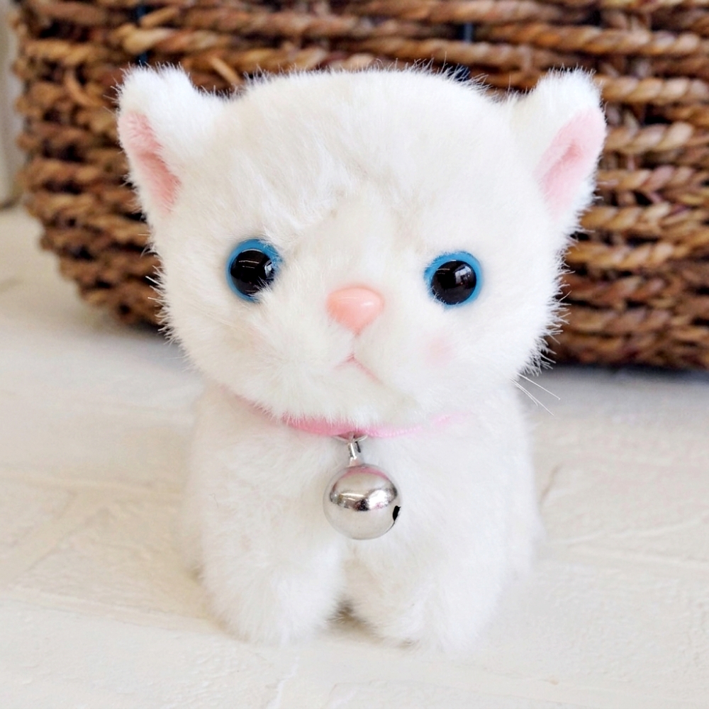 ぬいぐるみ 猫 小さい グレー ハチワレ 白猫 シャム ペルシャ 猫の