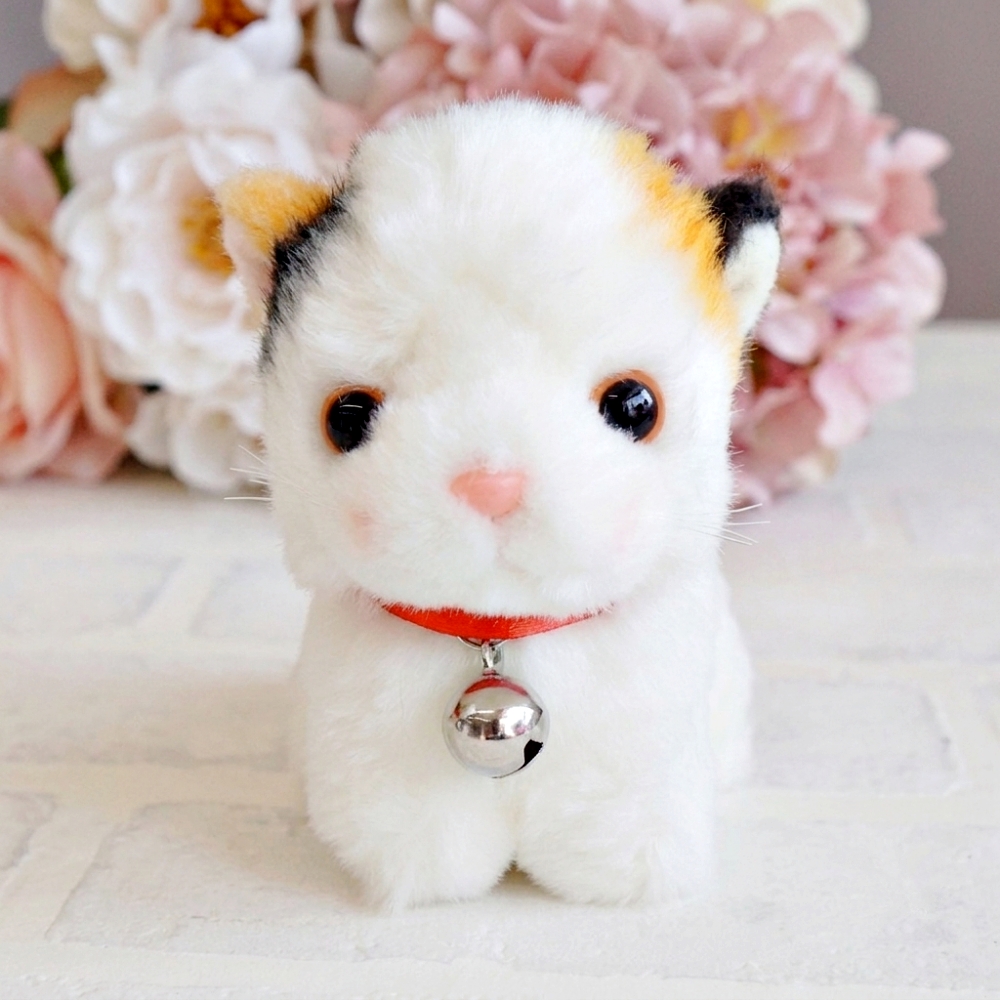 ぬいぐるみ 猫 小さい グレー ハチワレ 白猫 シャム ペルシャ 猫の