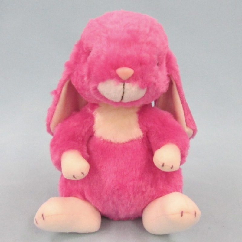 うさぎ ぬいぐるみ ロップイヤー ウサギ フューシャ ピンク Mサイズ