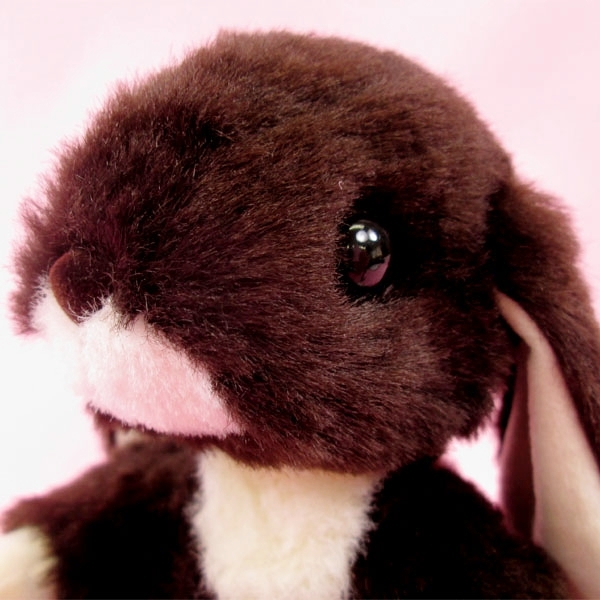 うさぎのぬいぐるみ ロップイヤーウサギ ダークブラウン S 日本製
