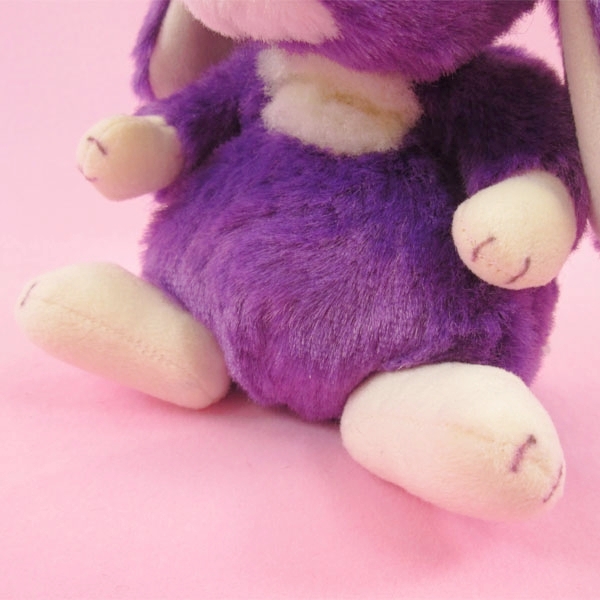 ロップイヤー うさぎ ぬいぐるみ グレープ 紫 パープル Sサイズ うさぎ