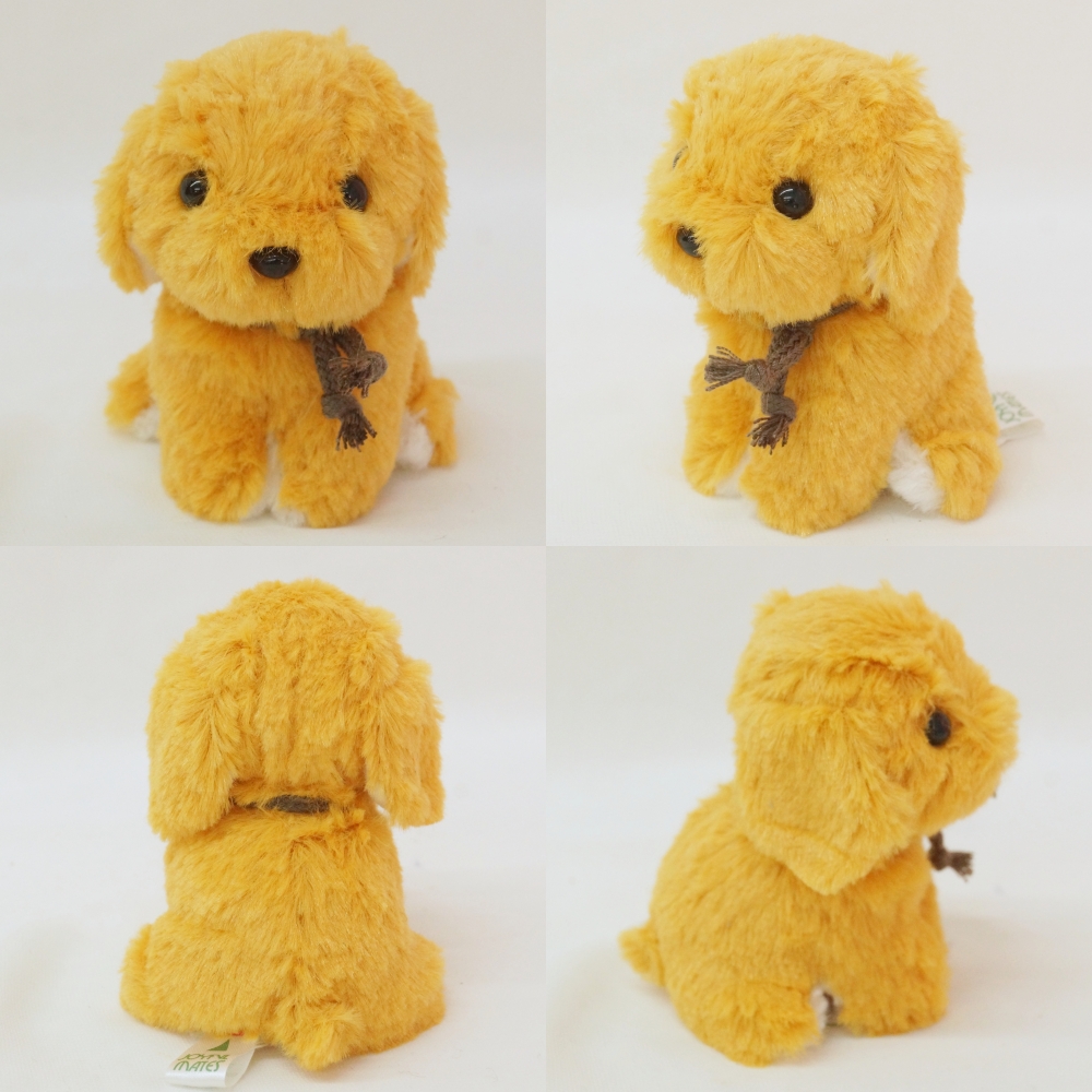 犬のぬいぐるみプチお座りドッグ ゴールデンレトリバー（イエロー