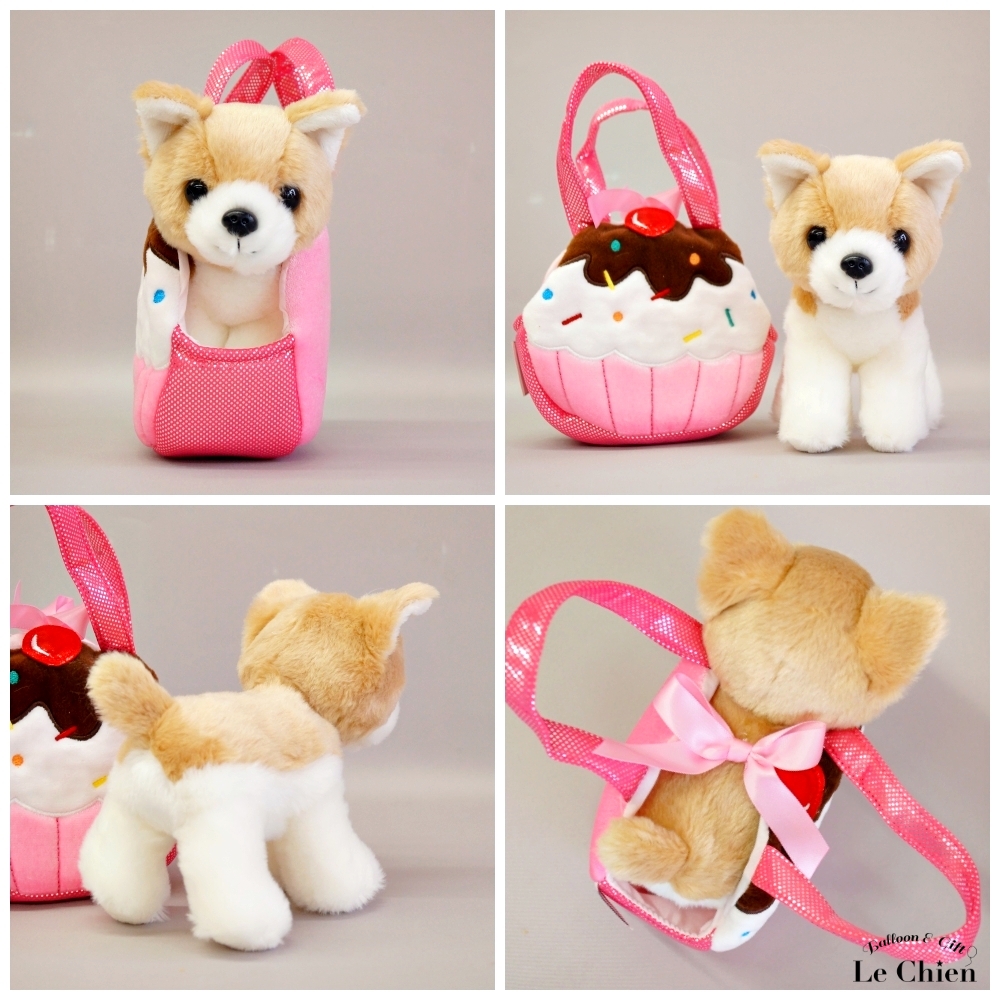 犬 ぬいぐるみ バッグ カバン ドッグインバッグ チワワ トイプードル