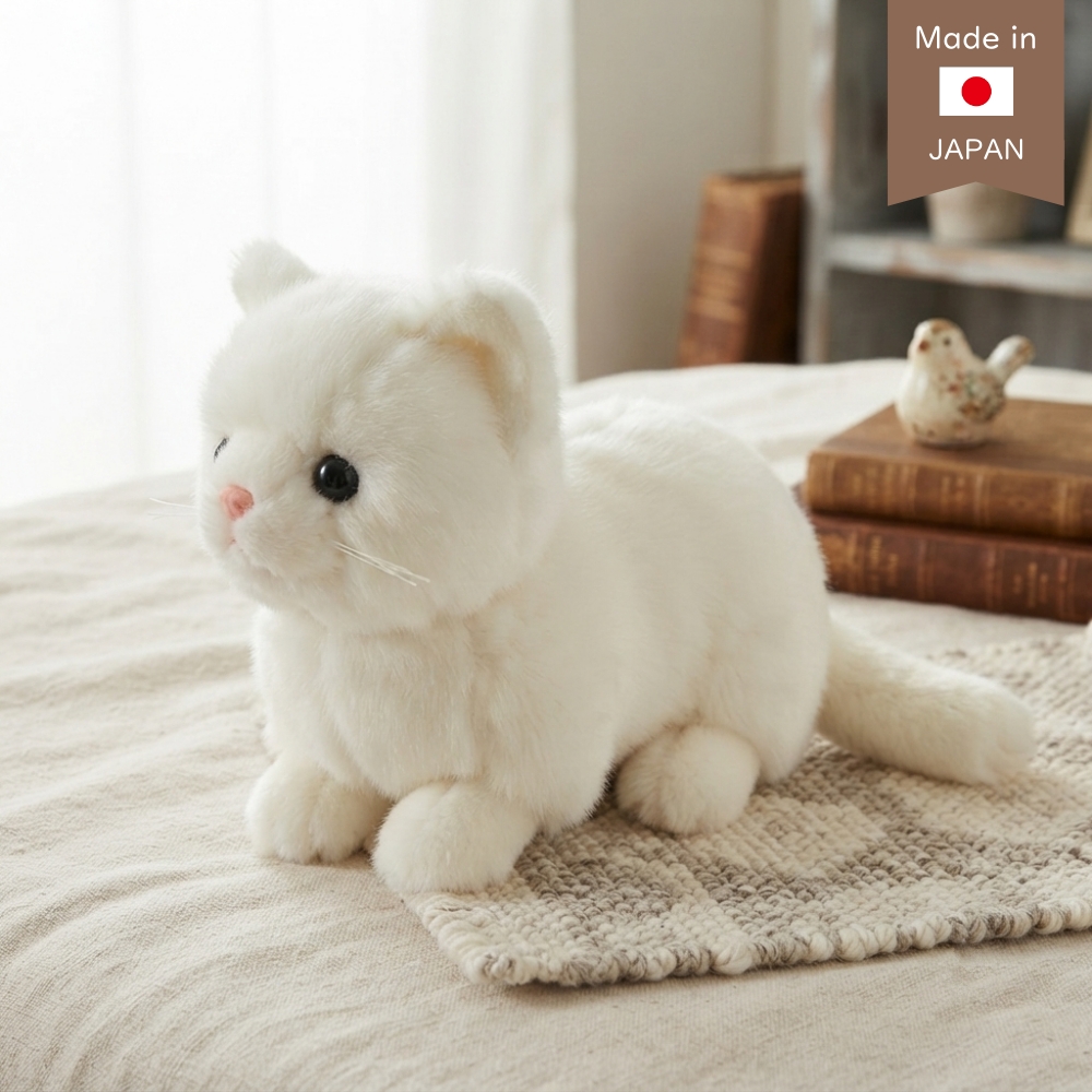 ぬいぐるみ 猫 マンチカン 黒猫 白猫 日本製 短足 ねこ ネコ ねこの
