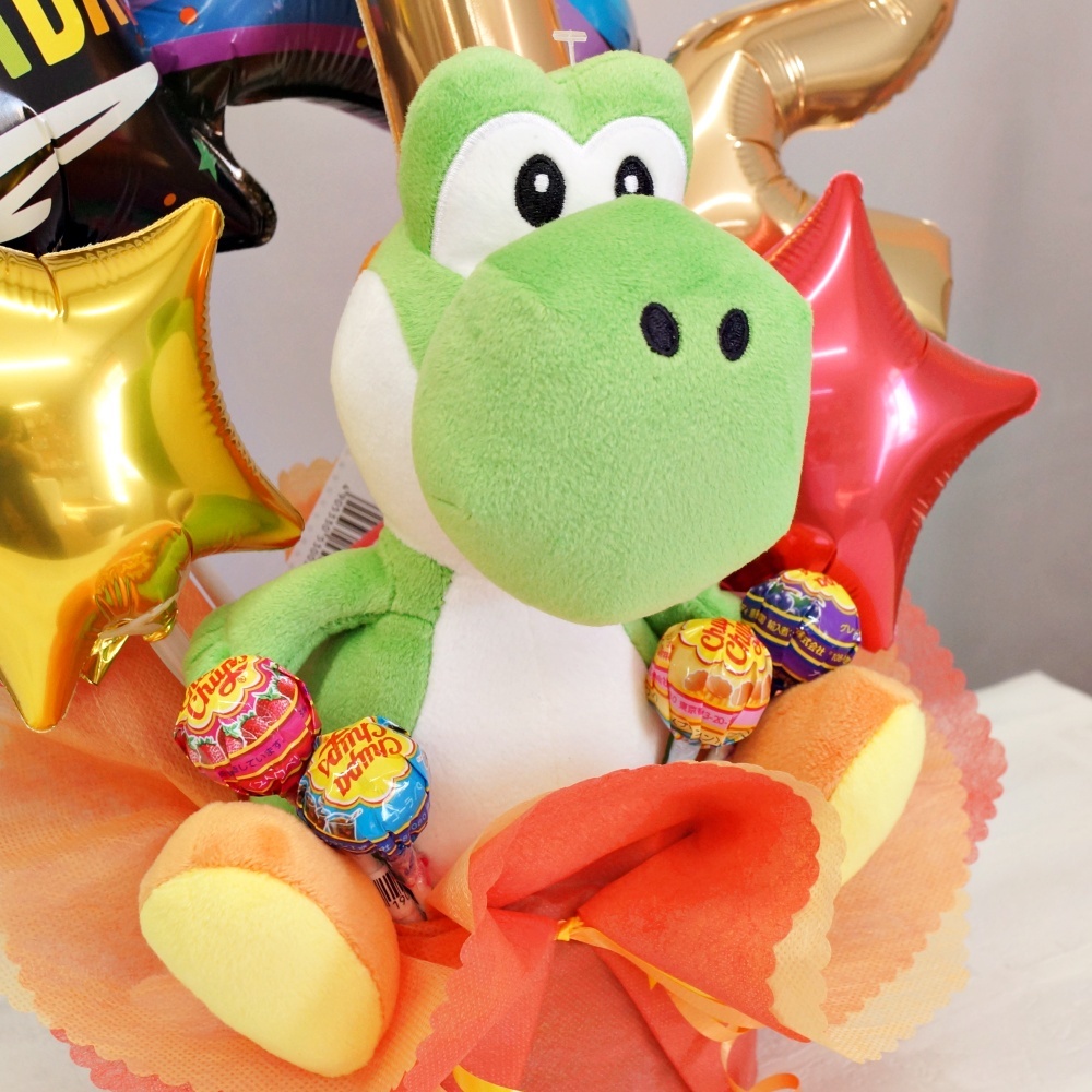 バルーン 誕生日 ヨッシー スマブラ 任天堂 ぬいぐるみ付アレンジ