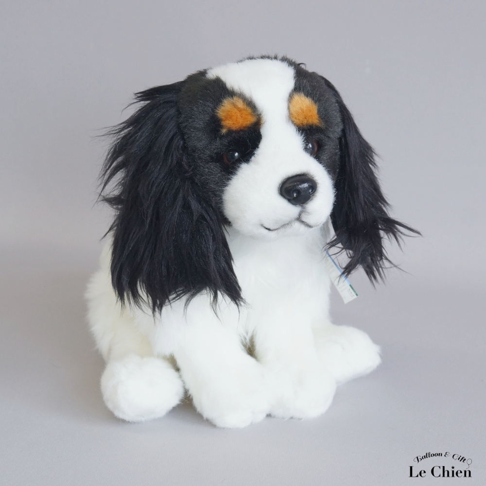 キャバリア ブラックタン ブラタン 黒 ぬいぐるみ 犬 リアル イヌ いぬ
