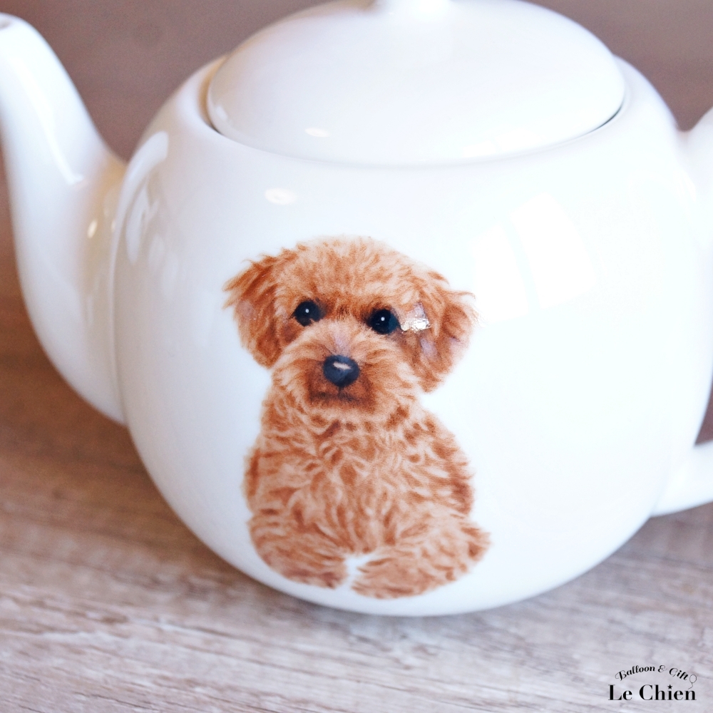 犬 トイプードル ティーポット 茶こし付き かわいい 急須 お茶 紅茶