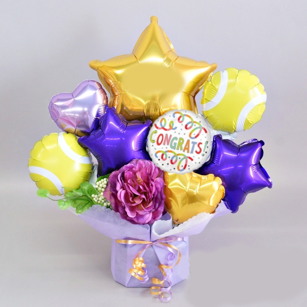 テニス バルーンギフト アレンジメント誕生日 記念日 卒業式 引退祝い